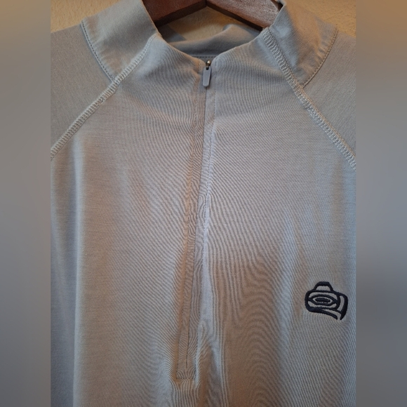 G/Fore Mens Light Blue 1/4 Zip Pullover Golf Layering Shirt Size M - Picture 7 of 8